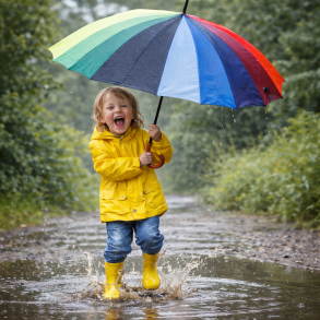 Happy rain paraplyer