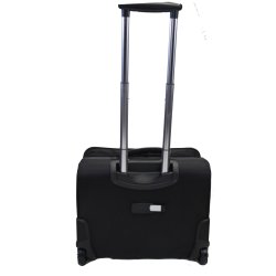 Bon Gout Business Rolling Tote 17" Black