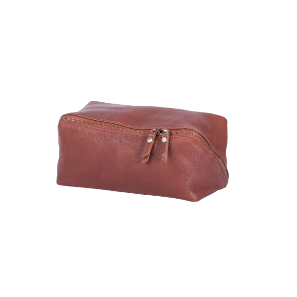 Bon Go�t cube toilettaske i dark cognac