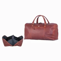  Bon Gout Columbia Weekendtaske Dark Cognac