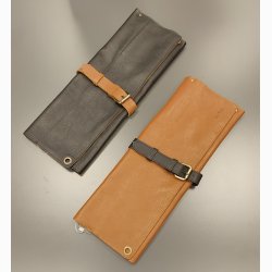 KNIFE HOLDER TUSCANY BLACK/COGNAC