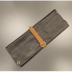 KNIFE HOLDER TUSCANY BLACK/COGNAC