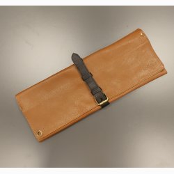 KNIFE HOLDER TUSCANY BLACK/COGNAC