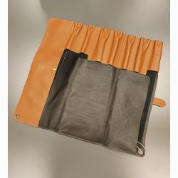 KNIFE HOLDER TUSCANY BLACK/COGNAC