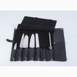 KNIFE HOLDER TUSCANY BLACK/COGNAC