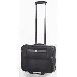 Bon Gout Business Rolling Tote 17" Black