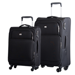 Bon Go�t Sidney r-pet kufferts�t kabine - mellem sort