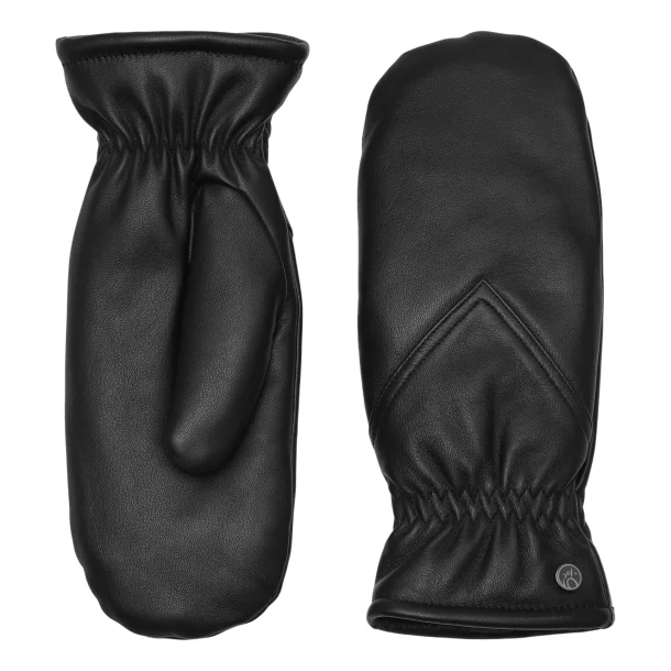 Bl�de lammeskindsluffer med varmt teddyfoer og elastisk kant ved h�ndleddet. Klassisk og elegant design i one size.