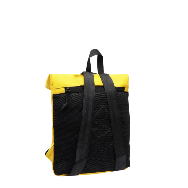 Bagsiden af gul mini-rygs�k fra New Rebels
