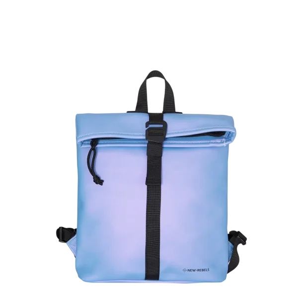 metallic lilla mini-rygs�k fra New Rebels med sorte skulderstropper