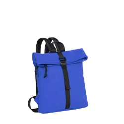 bl� mini-rygs�k fra New Rebels med sorte skulderstropper
