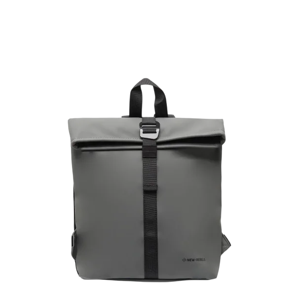 gr� mini-rygs�k fra New Rebels med sorte skulderstropper