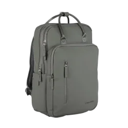 Gr� William Milwaukee rygs�k p� 18 liter med polstret laptoprum til 15,6 tommer computer, flere lynl�slommer og justerbare skulderstropper