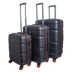 Bon Go�t Tokyo kufferts�t kabine - mellem - stor sort/orange