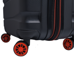 Bon Go�t Tokyo kufferts�t kabine - mellem sort/orange