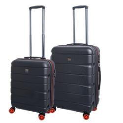 Bon Go�t Tokyo kufferts�t kabine - mellem sort/orange