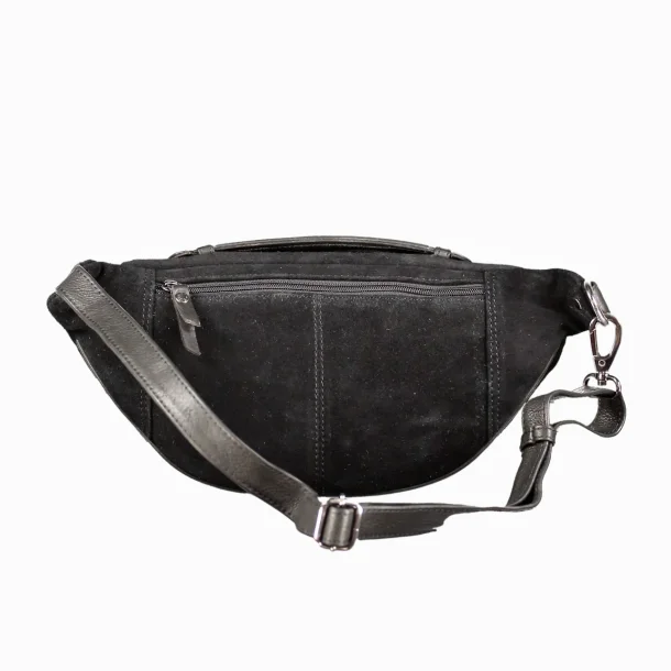 Bon Gout Suede B�ltetaske Black