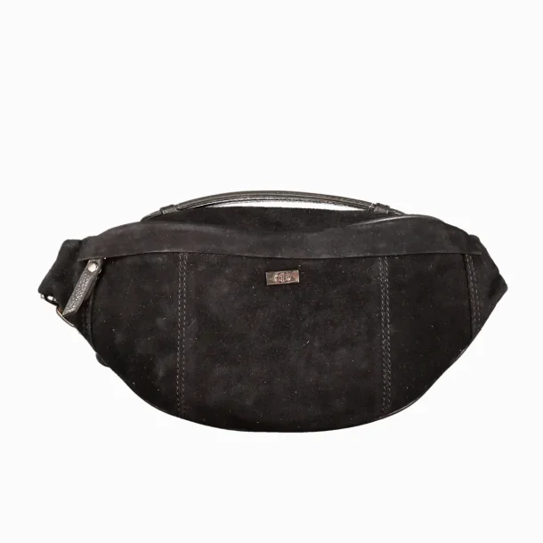 Bon Gout Suede Bltetaske Black