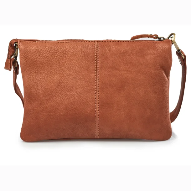 Bon Go�t zipbag skuldertaske i cognac