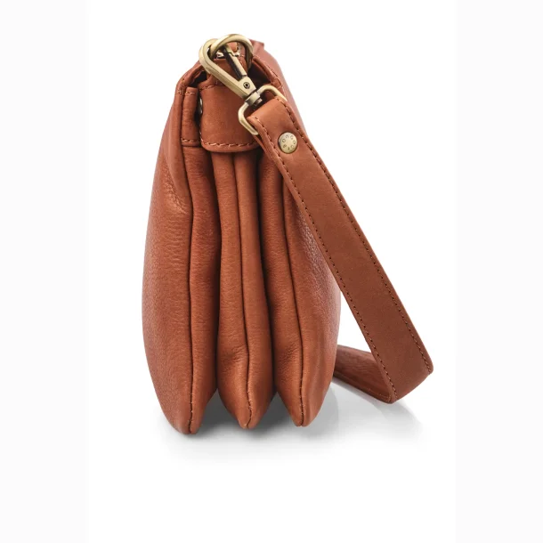 Bon Go�t zipbag skuldertaske i cognac