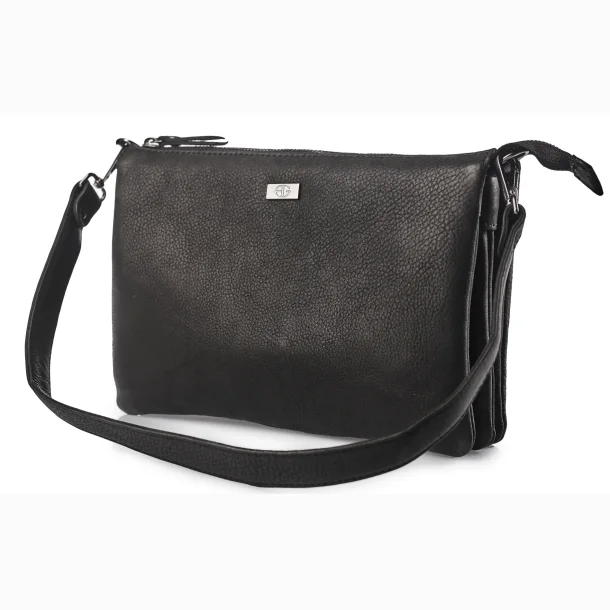 Bon Go�t zipbag skuldertaske i black