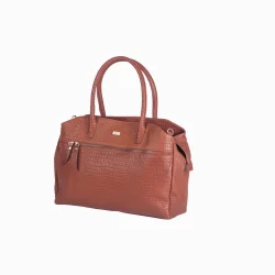 Bon Got Business taske 15,4" i  kroko-prget lder 