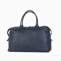 Travel Bag Croco D. Cognac