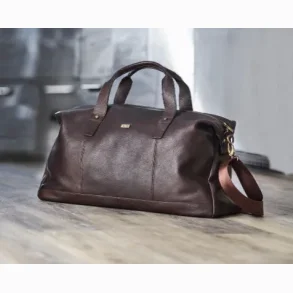 Bon Go�t rejsetaske columbia skind i dark brown