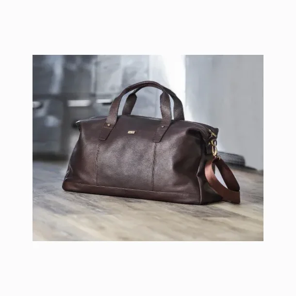 Bon Go�t rejsetaske columbia skind i dark brown