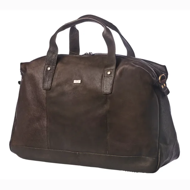 Bon Go�t rejsetaske columbia skind i dark brown