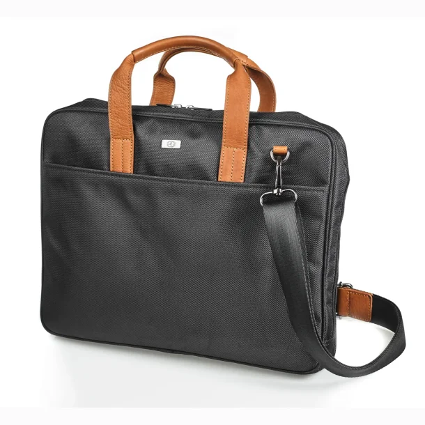 Bon Gout Computertaske 15" Black/Cognac