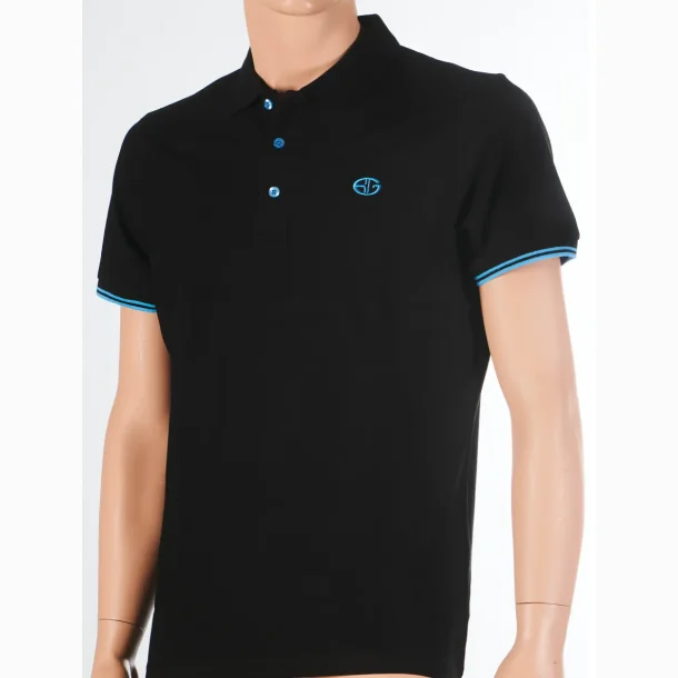  Bon Gout H.Pique Poloshirt Black/Navy